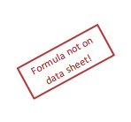 Formula not on data sheet!